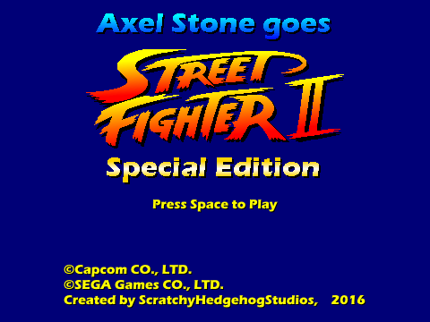 Axel Stone goes Street Fighter II