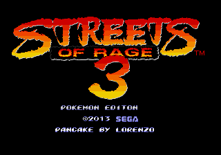 Streets of Rage 3 – Pokemon Edition