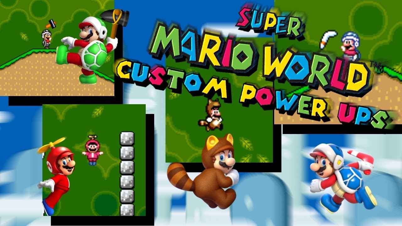 Custom powerups on Super Mario World by LX5