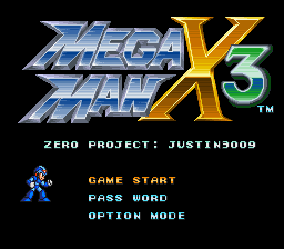 Mega Man X3 – Zero Project (Ver. 1.0) SNES