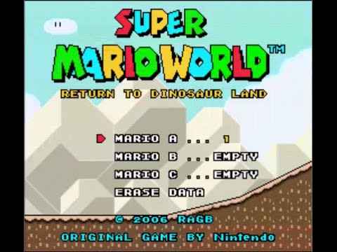 Super Mario World Retornar à Terra Dinossauro