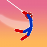 Super Hero Flip Spider Stickman Hook