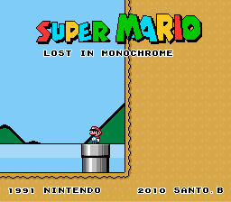 Super Mario Lost in Monochrome