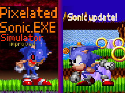 Pixelated Sonic.EXE Simulator